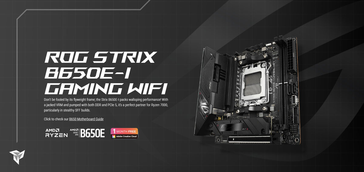 ASUS ROG STRIX B650E-I GAMING WIFI AM5 Mini-ITX Gaming Motherboard Price in Bangladesh